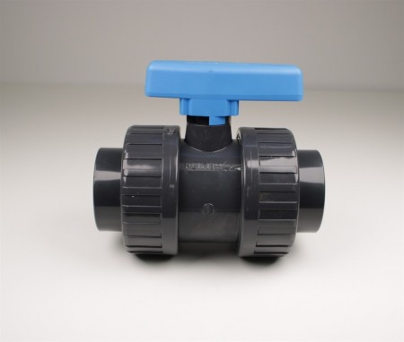 PVC Kuleventil 2-veis 50mm med Union LIM